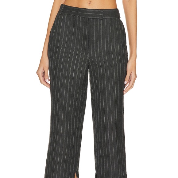 NWT Simkhai Grey Pinstripe Pants - Picture 4 of 7